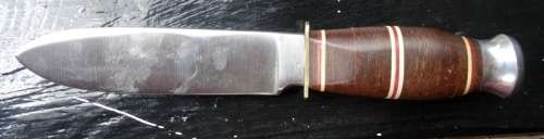 Brand New 1950's Puma Texas Bill  KLC15401 Knife Main Blade 12cm With Puma Leather Sheath