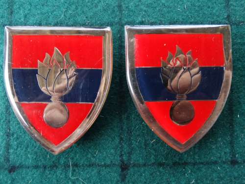 Pair of SADF School of engineers variety Flashes Pins Intact (54)