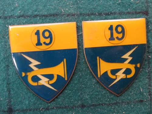 Pair of SADF 19 Reception Depo Flashes Pins Intact (59)
