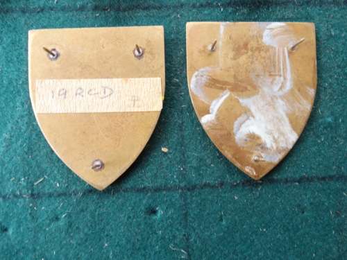 Pair of SADF 19 Reception Depo Flashes Pins Intact (59)