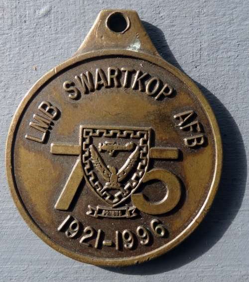 Swartkop Airforce base 75 Years Medallion