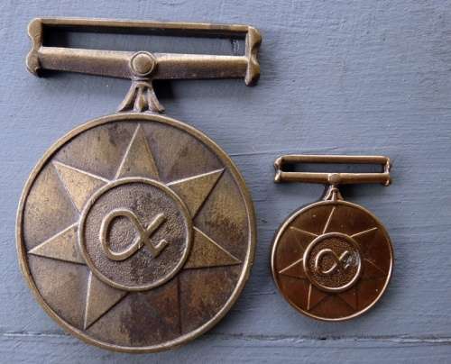 SADF Unitas Medal with Miniature