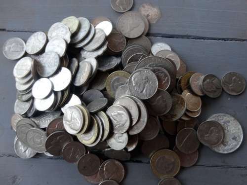 2 kilogram of Only international coins, No Copper