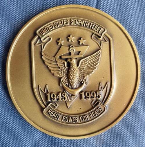 Medallion to LT Genl Knobel from Western Pacific Operations 8,5cm across