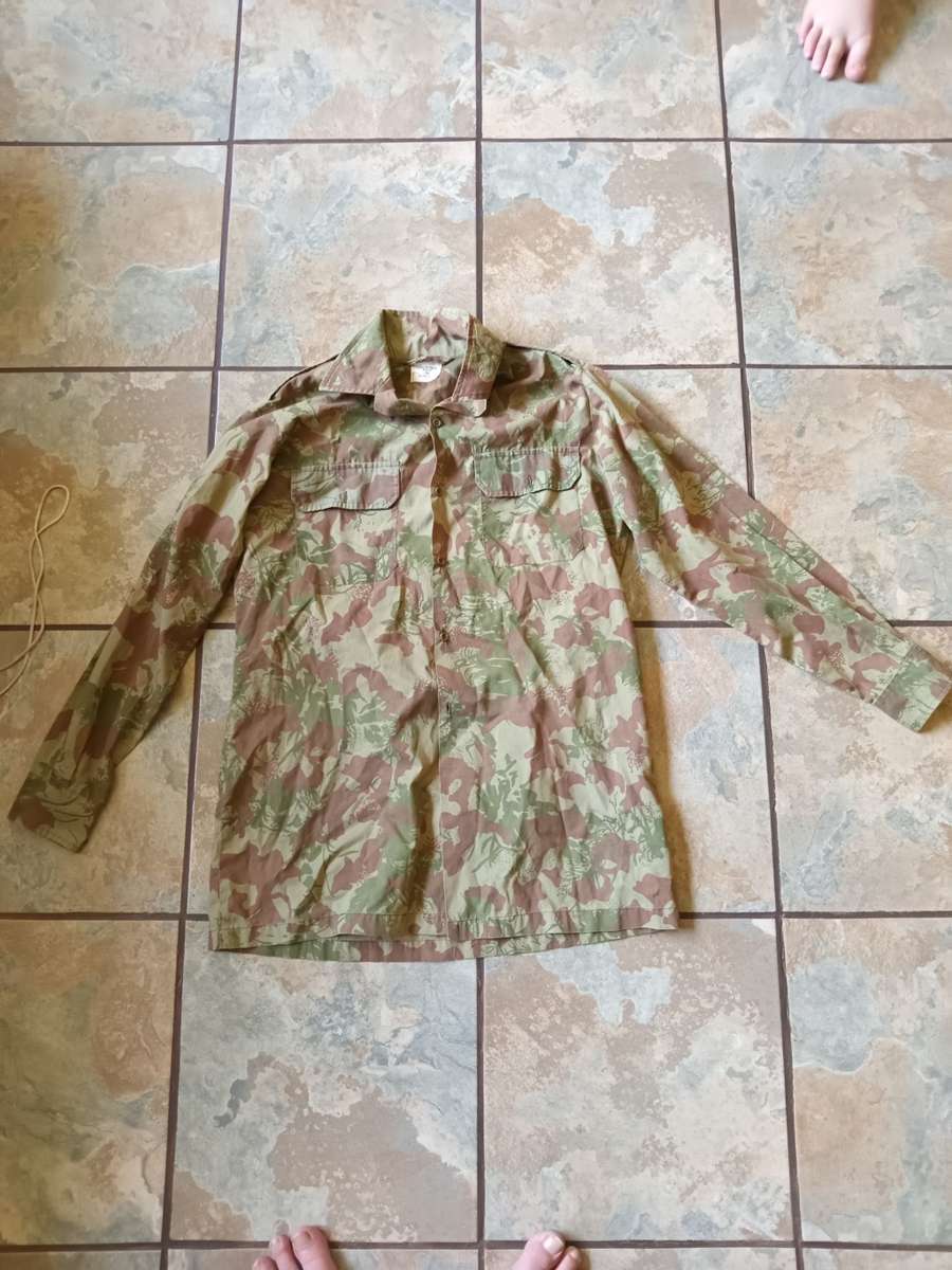 SAP Camo Police Long Sleeve shirt. All buttons intact