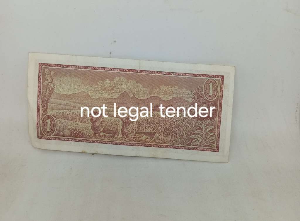 1973 TW de Jongh One Rand Replacement Banknote Afr/Eng