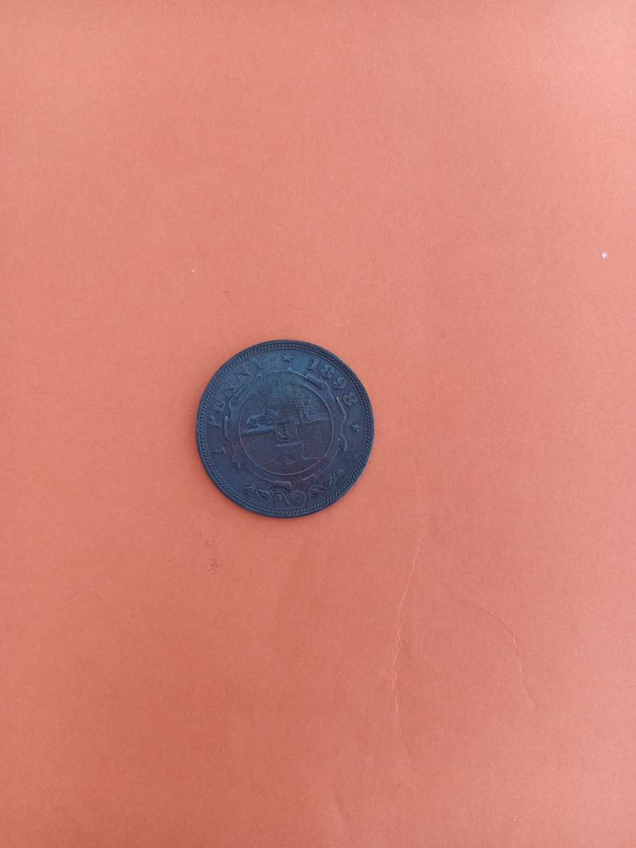 1898 ZAR Penny. Last year of issue