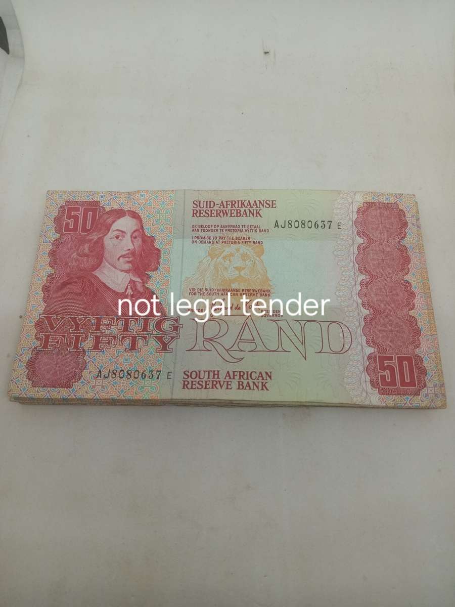 10 GPC de Kock Fifty  Rand Banknote. Afr/Eng