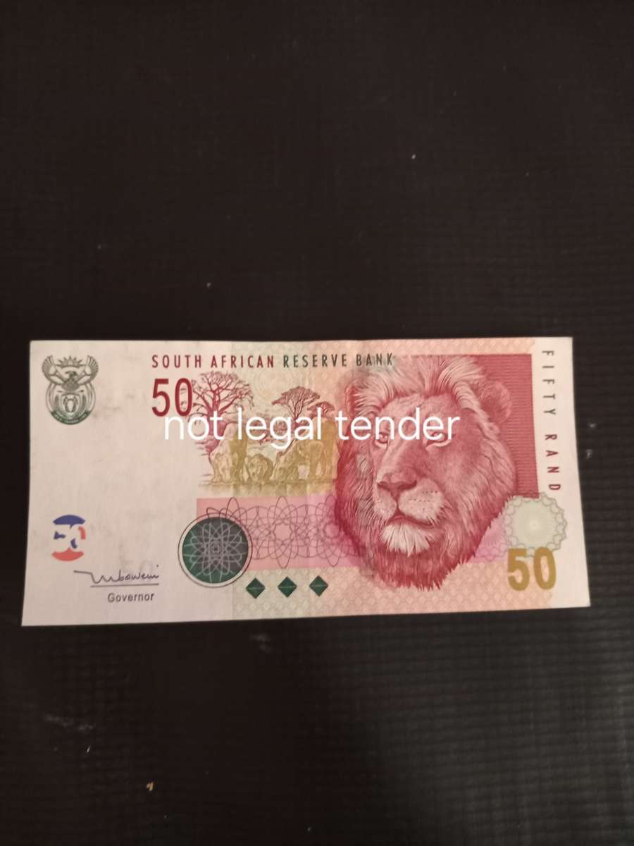 Tito Mboweni 2nd issue R50 Banknotes difficult
