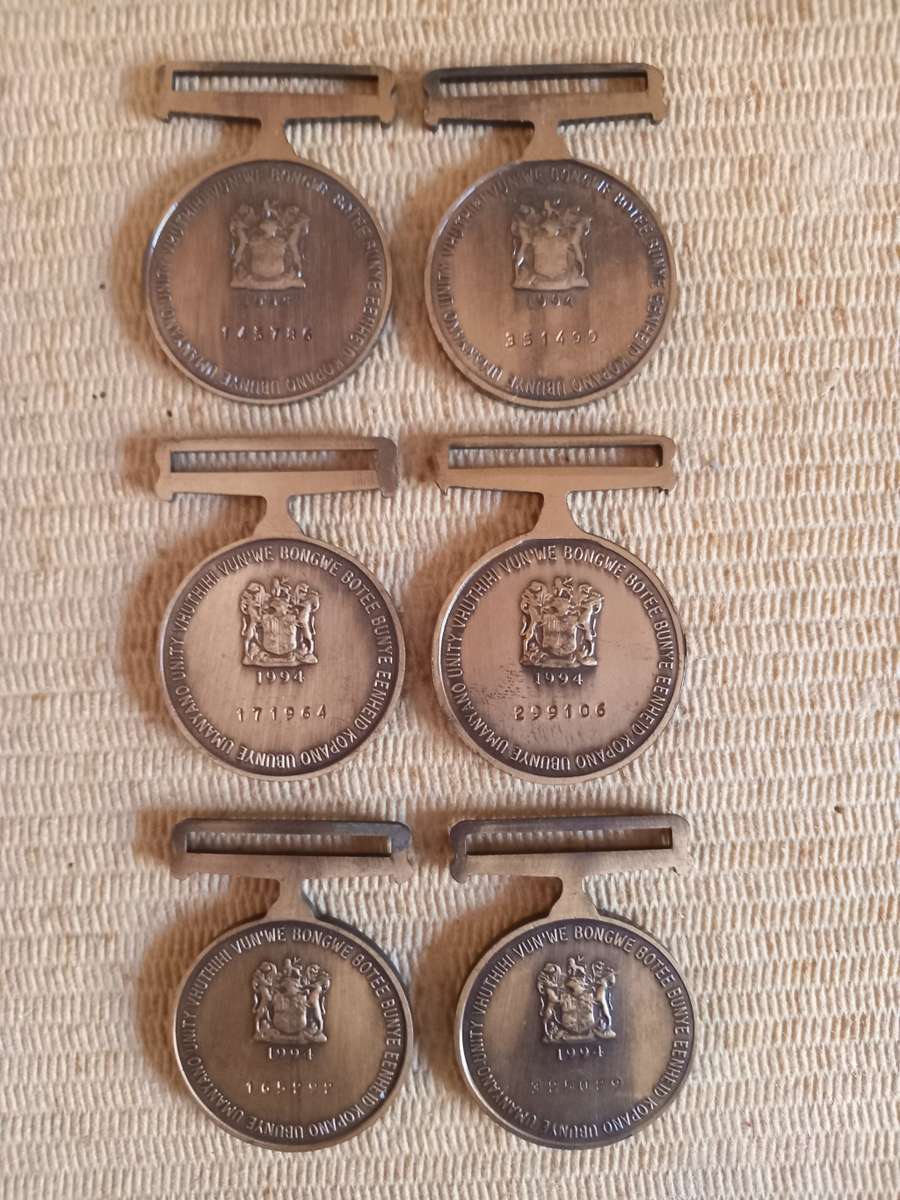 6 SADF Unitas Medals