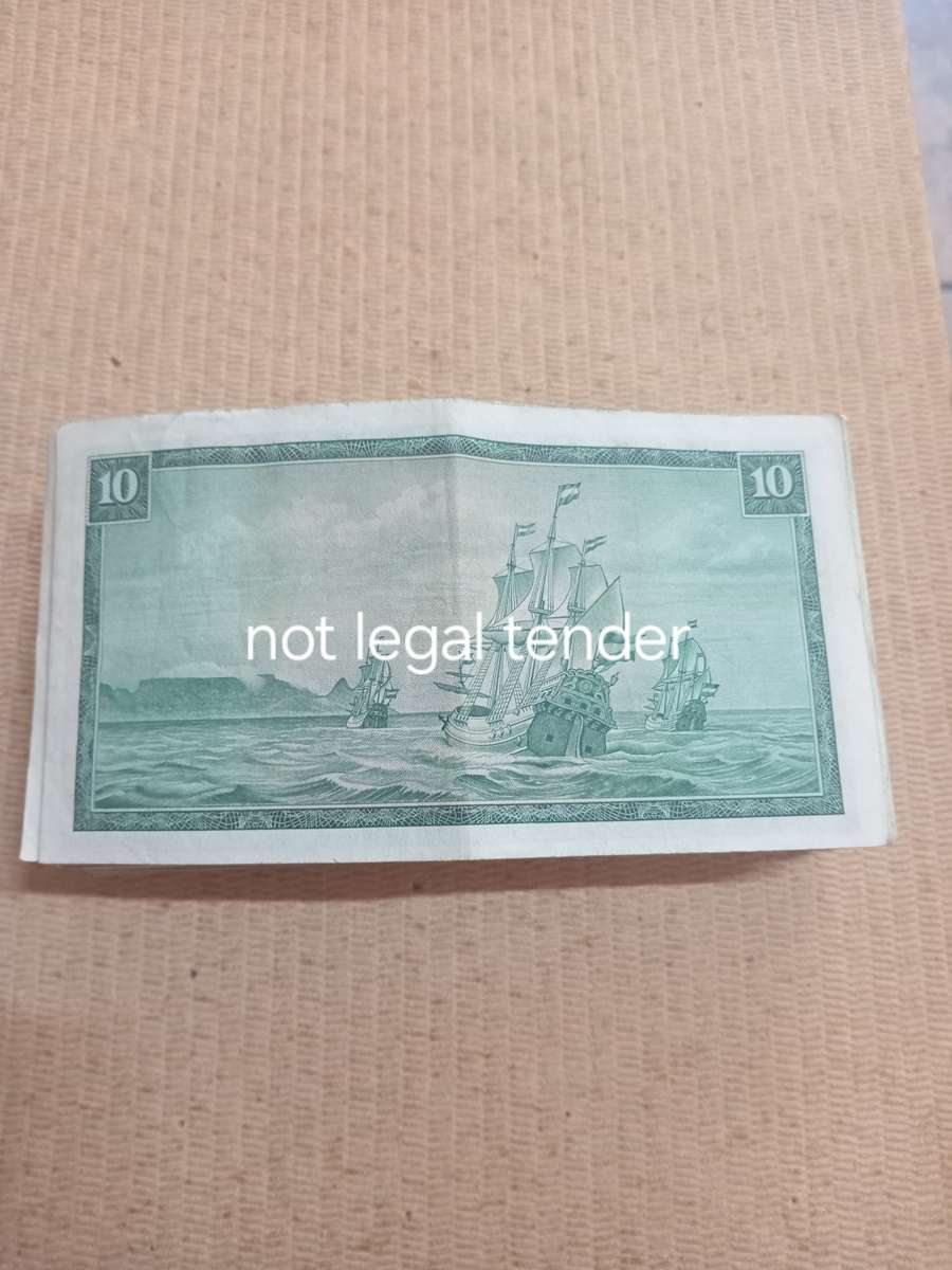 53 TW de Jongh Ten Rand 1st and 3rd issue Banknote