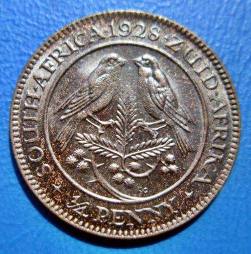 ## 1928 South Africa 1/4 Penny/Farthing ##