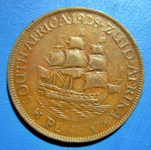 ## 1928 South Africa 1 Penny ##