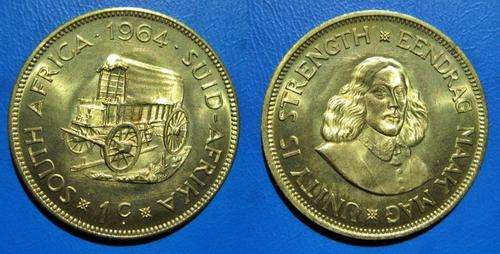 ## UNC 1964 South Africa 1 Cent ##