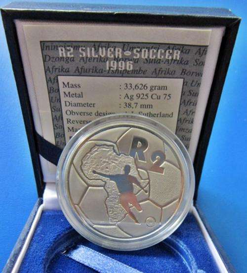 ## Proof 1996 South Africa Silver African Cup of Nations R2 in SAM Box ##