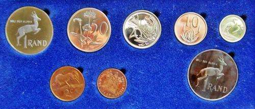 ## 1987 South Africa Proof Set with Silver R1 ##