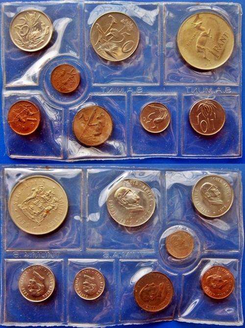 ## 1976 South Africa UNC Set/Mint Pack with Silver R1 ##