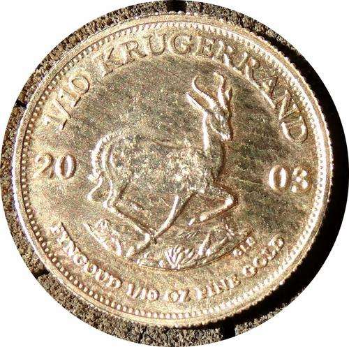 ## 2003 South Africa 1/10th Ounce Gold Kruger Rand ##