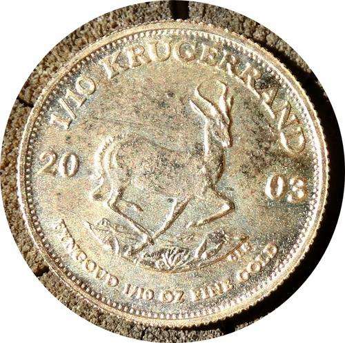 ## 2003 South Africa 1/10th Ounce Gold Kruger Rand ##