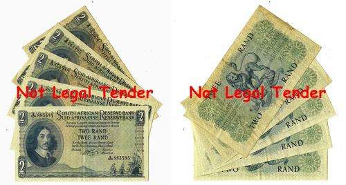 ## Collection of 5 Various R5 Notes ** Bid Per Note for the LOT ##