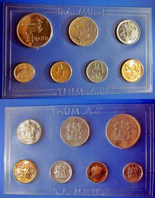 ## 1988 South Africa English UNC Set/Mint Pack ##
