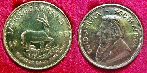 ## 1999 South Africa 1/4 Oz Gold Kruger Rand ##