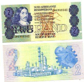 ## Unc South Africa G.C.P De Kock 3rd Issue Two rand notes ##
