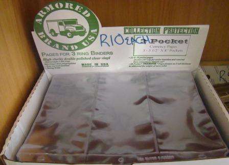 ## 3 Pocket Banknote pages ## NO PVC