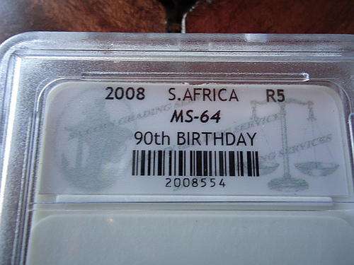 MANDELA 2008 ms64 SACGS