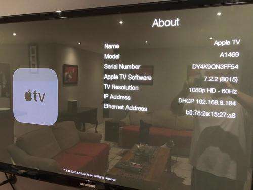 APPLE TV A1469 3RD GEN