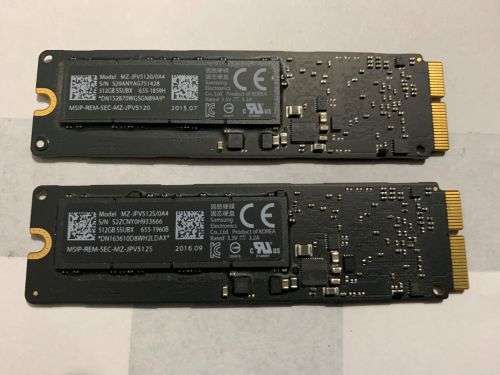 Samsung 512GB SSUBX SSD for 2013 - 2016 MacBook Air/Pro A1465/A1466/A1502/A1398