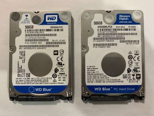 WD Blue 500GB Laptop HDD