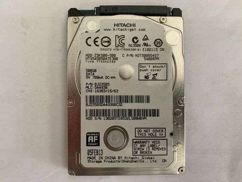 Hitachi 500GB Laptop HDD