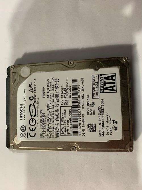HITACHI 320GB LAPTOP HDD