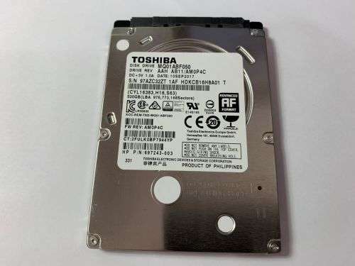 TOSHIBA 500GB LAPTOP HDD