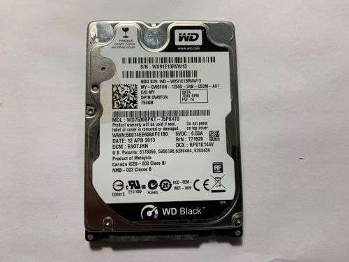 WD Black 750GB Laptop HDD