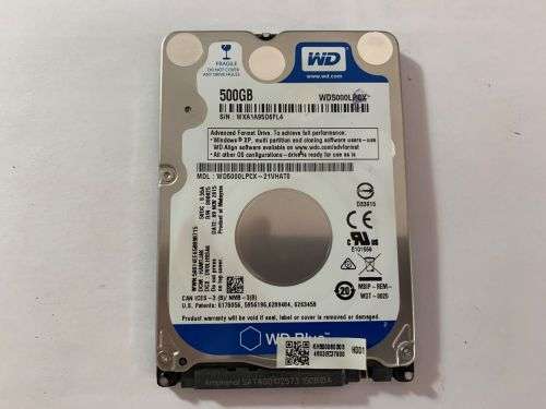WD 500GB LAPTOP HDD