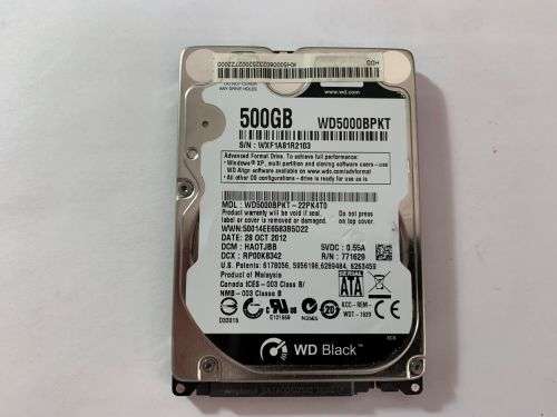 WD 500GB LAPTOP HDD
