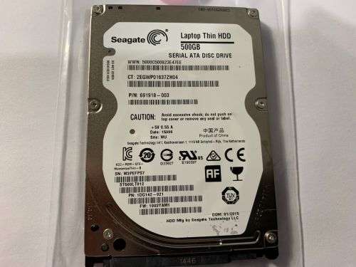 SEAGATE 500GB LAPTOP HDD