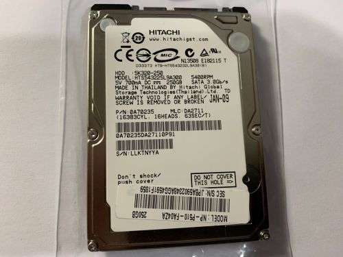 HITACHI 250GB LAPTOP HDD