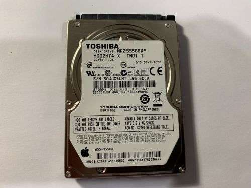 TOSHIBA 250GB LAPTOP HDD