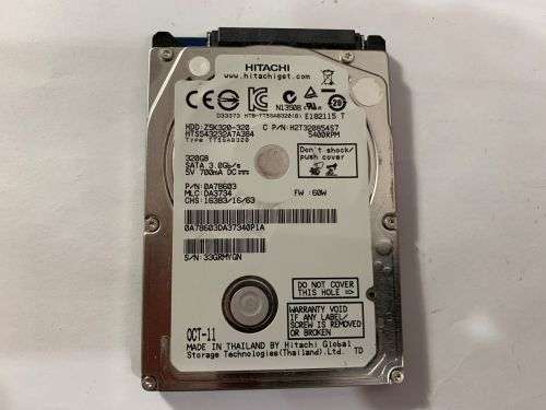 HITACHI 320GB LAPTOP HDD