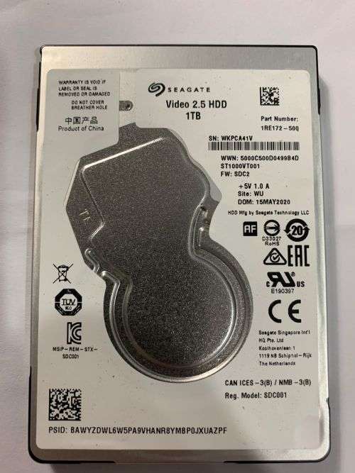 SEAGATE 1TB LAPTOP HDD
