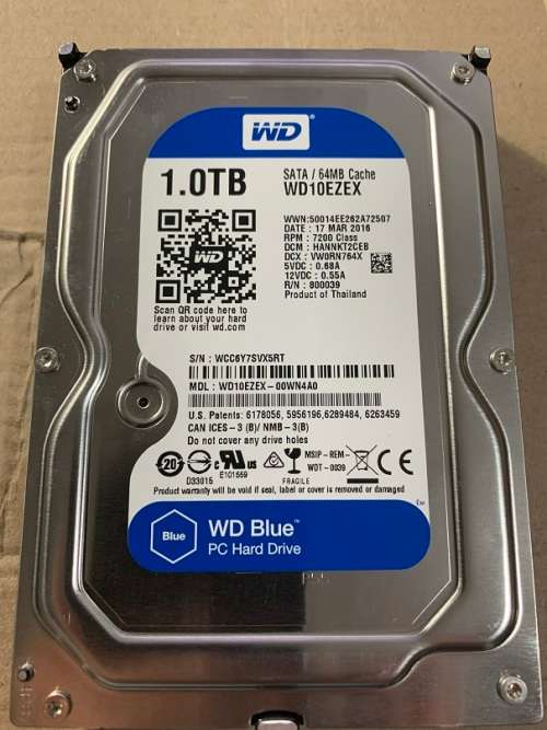 WD BLUE 1TB DESKTOP HDD