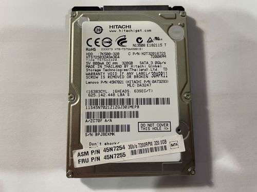 HITACHI 320GB LAPTOP HDD