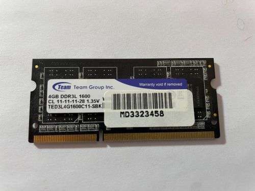 ASSORTED 4GB DDR3 LAPTOP MEMORY MODULES X 4
