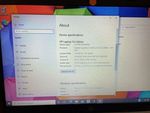 HP 15` CORE I3 10TH GEN NOTEBOOK