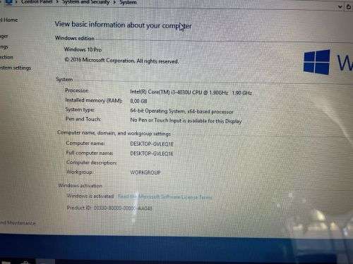 DELL CORE i3 15` NOTEBOOK WITH SSD