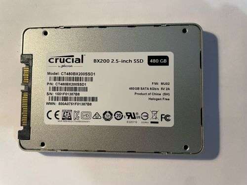 CRUCIAL 480GB LAPTOP HDD
