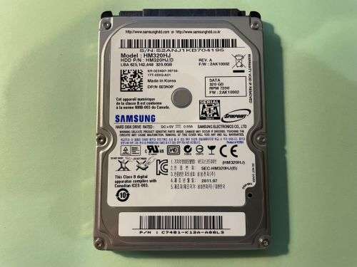 SAMSUNG 320GB LAPTOP HDD